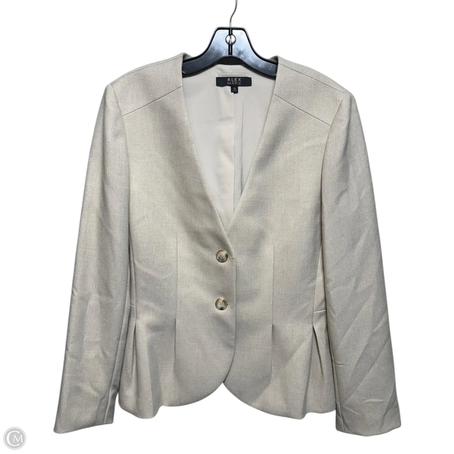 Blazer By Alex Marie In Cream, Size: 12