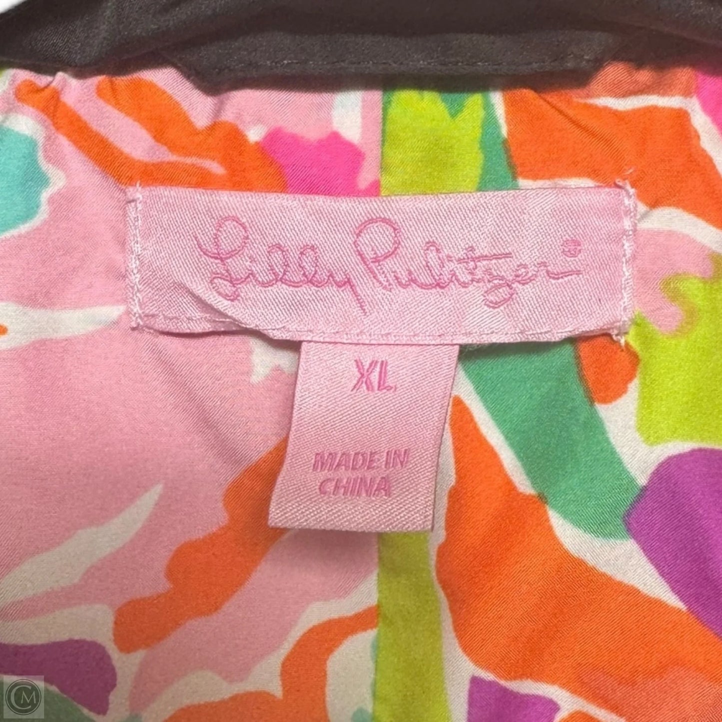 Kate Puffer Vest Designer By Lilly Pulitzer In Black, Size: XL