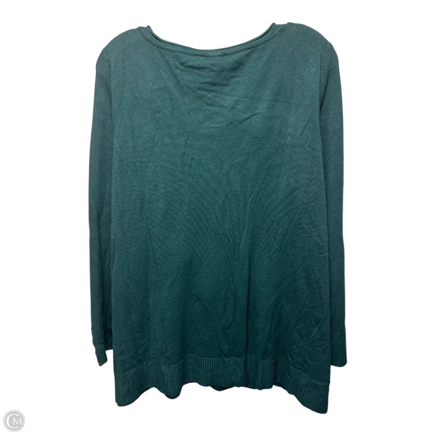 Sweater By Chicos In Green, Size: Xl