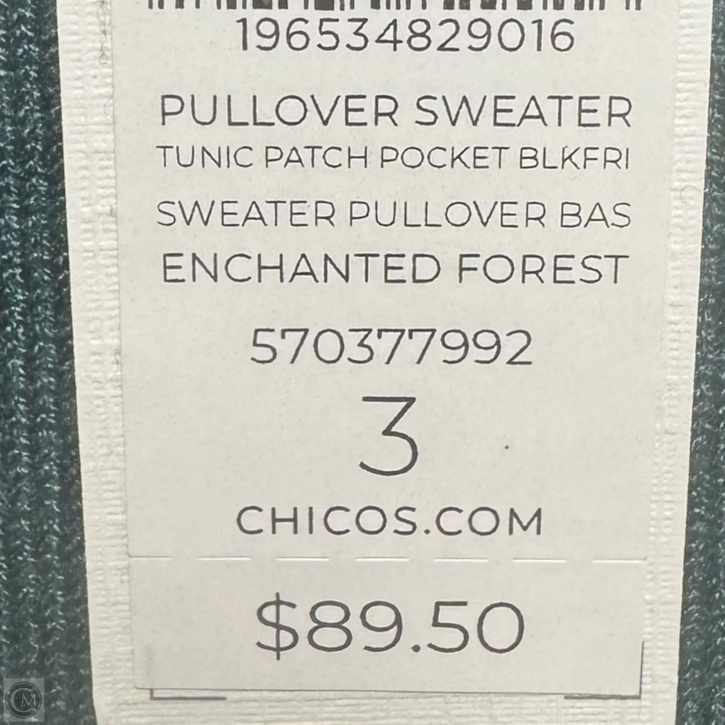 Sweater By Chicos In Green, Size: Xl