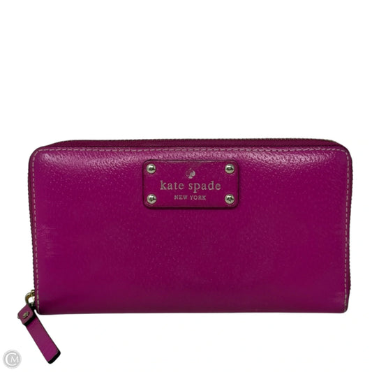 Neda Wellesley Continental Zip Around Wallet Designer By Kate Spade, Size: Large