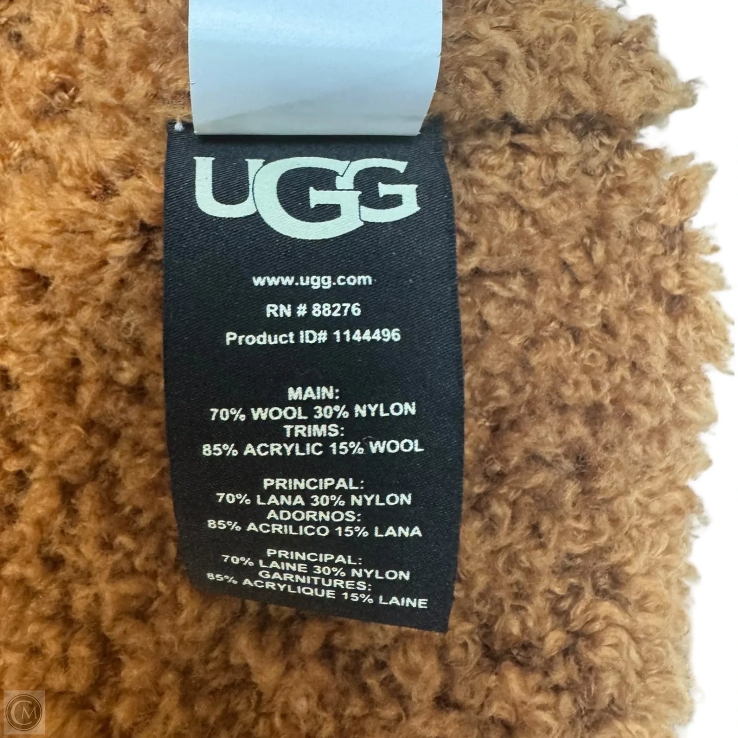 Wool Blend Sweater Designer By Ugg In Tan, Size: M