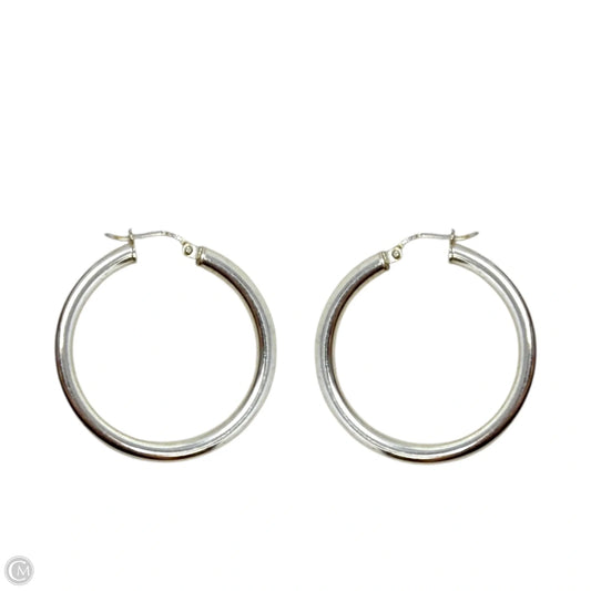 Medium Sterling Silver Hoop Earrings