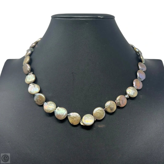 Pearl Coin Beaded Necklace By Teng Yue