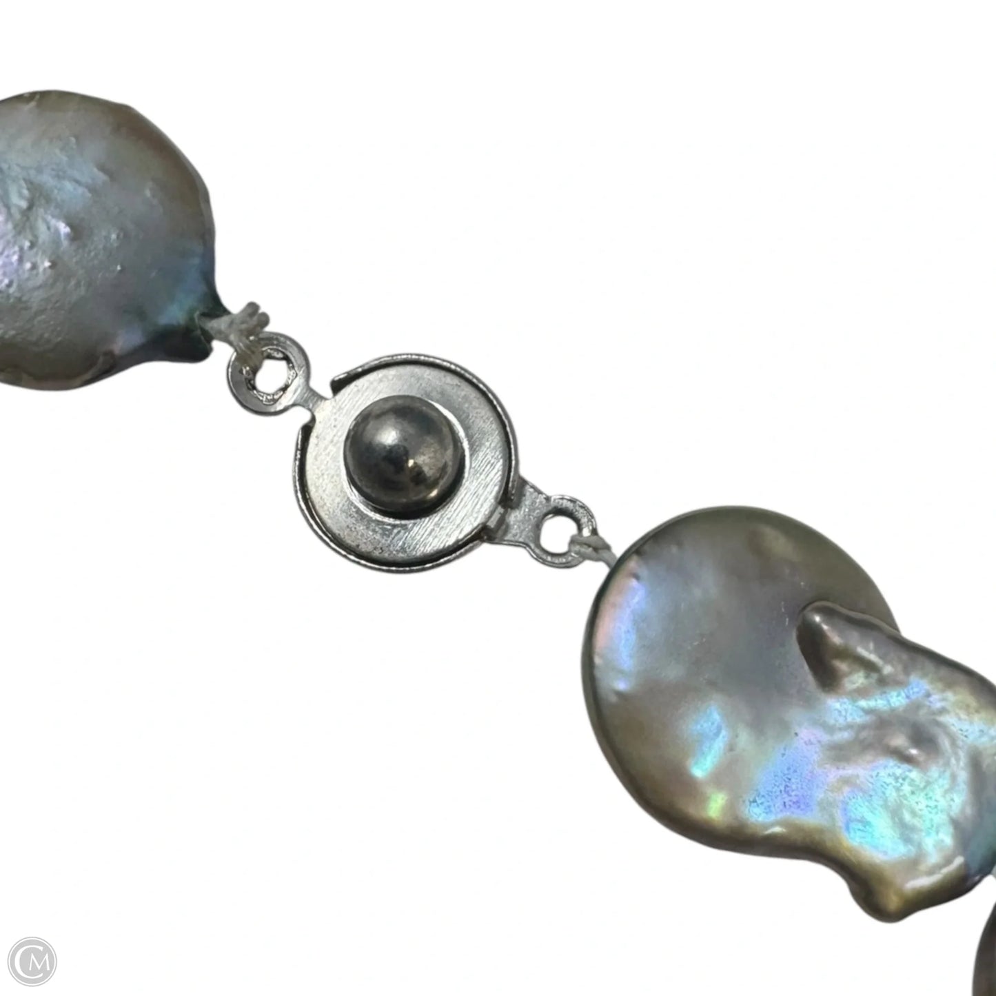Pearl Coin Beaded Necklace By Teng Yue