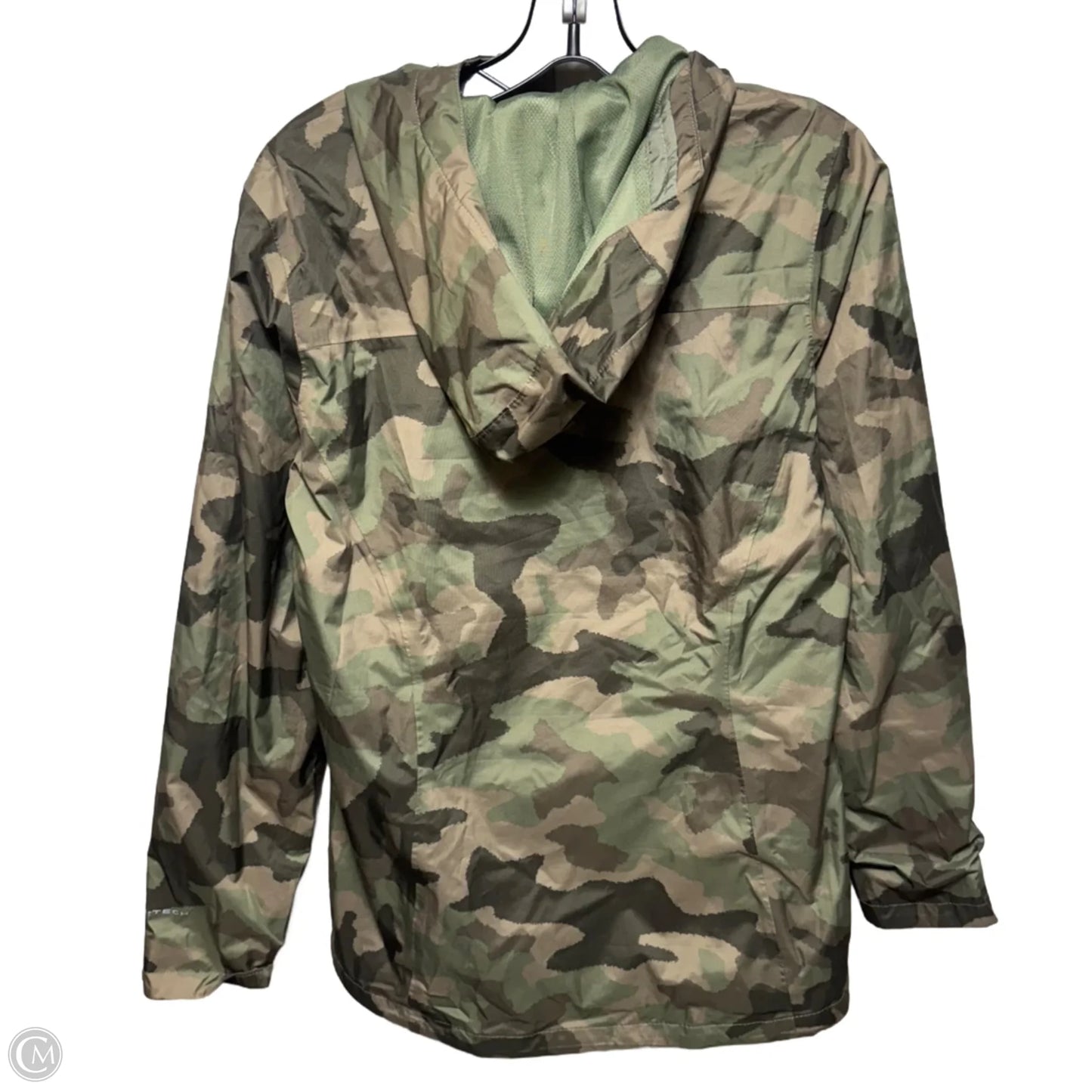 Jacket Windbreaker By Columbia In Camouflage Print, Size: S