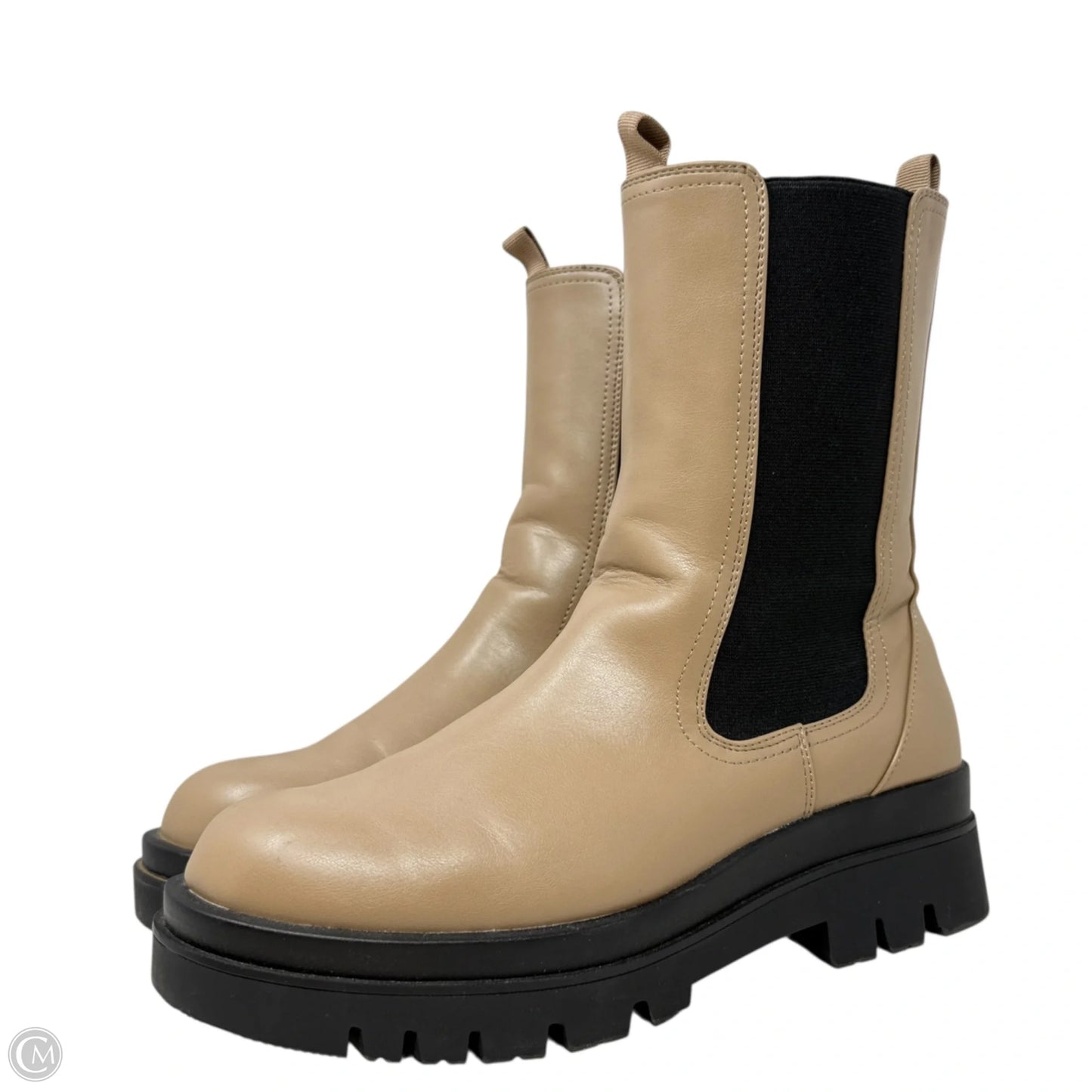 Candide Ankle Boots By Just Fab In Tan, Size: 11