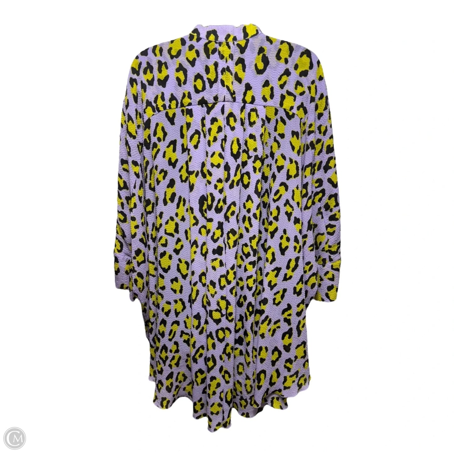 Top tunic Short Sleeve By Free People In Animal Print, Size: S