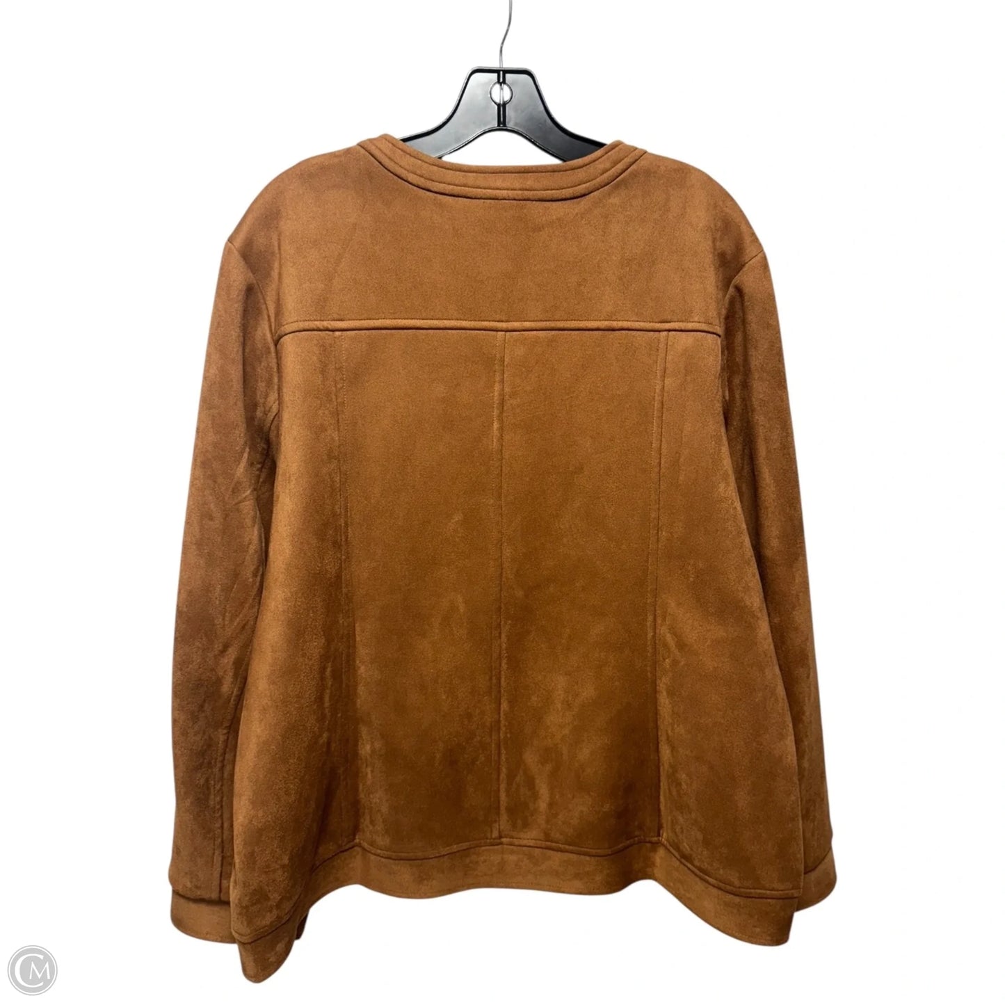 Faux Suede Jacket Unbranded In Brown, Size: Xxl
