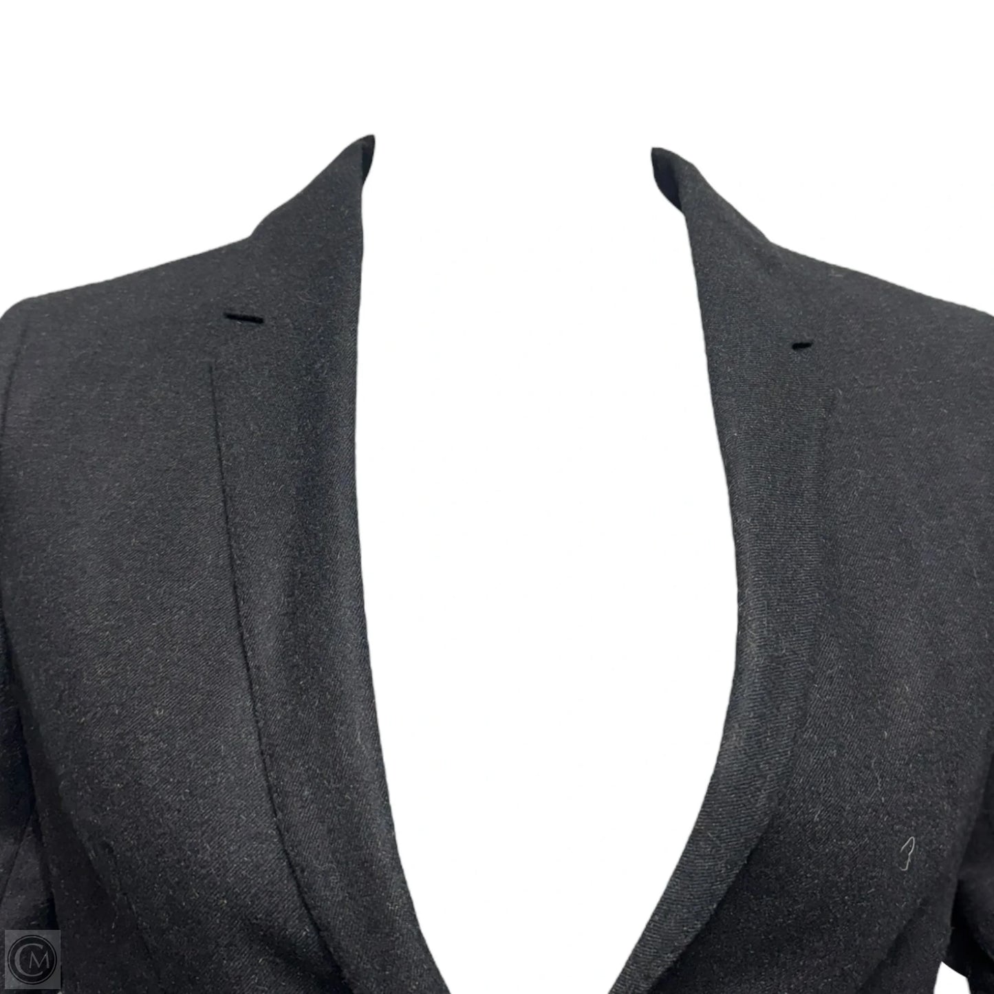 Italian Wool & Mohair Single Breasted Blazer & Trousers Suit 2 Piece Set By Tonello For Davide Cenci In Black, Size: 10