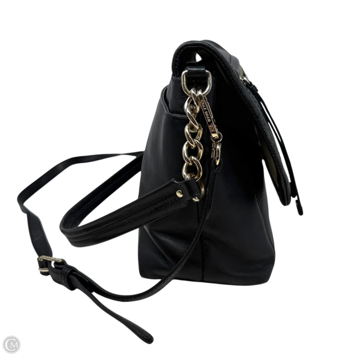 Chain Flap Convertible Leather Shoulder Bag Crossbody By Cole-haan, Size: Medium