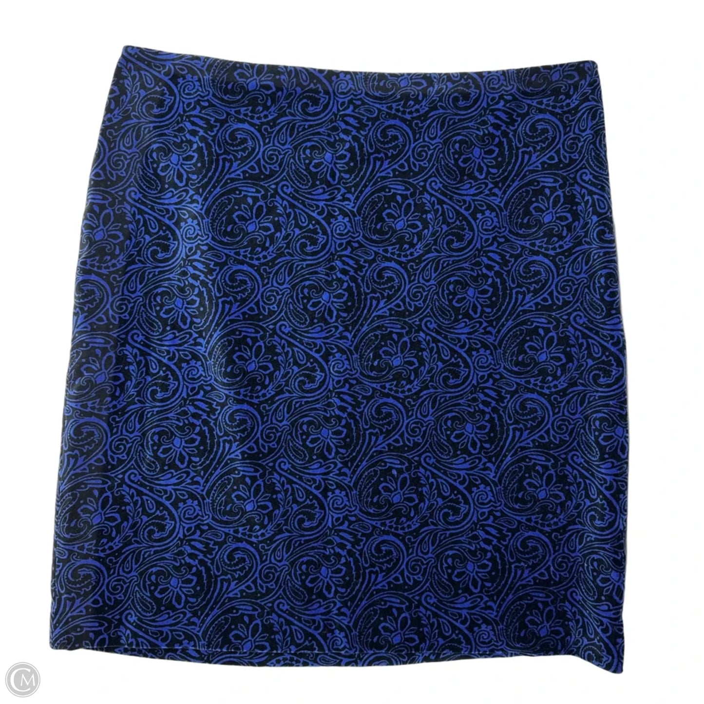 A-Line Skirt Short By J Mclaughlin In Blue and Black, Size: 10