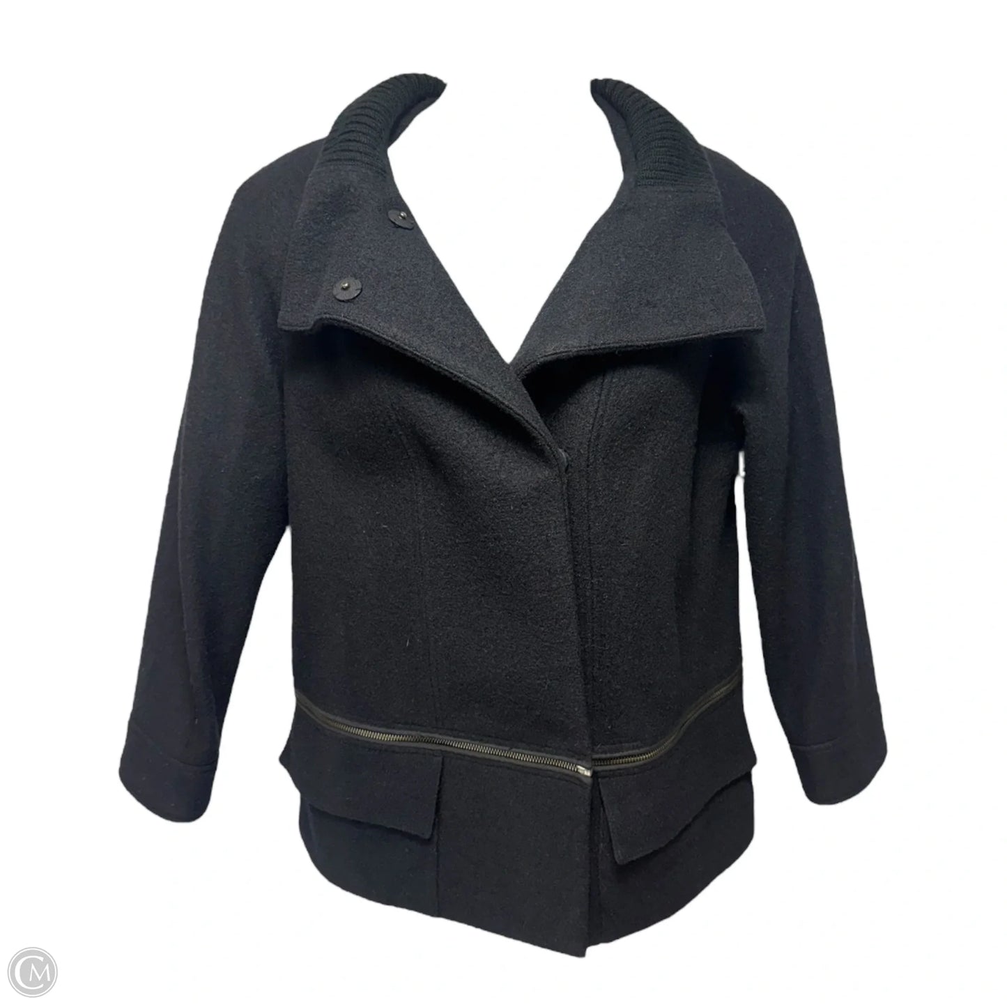 Coat Wool By Vince In Blue, Size: M