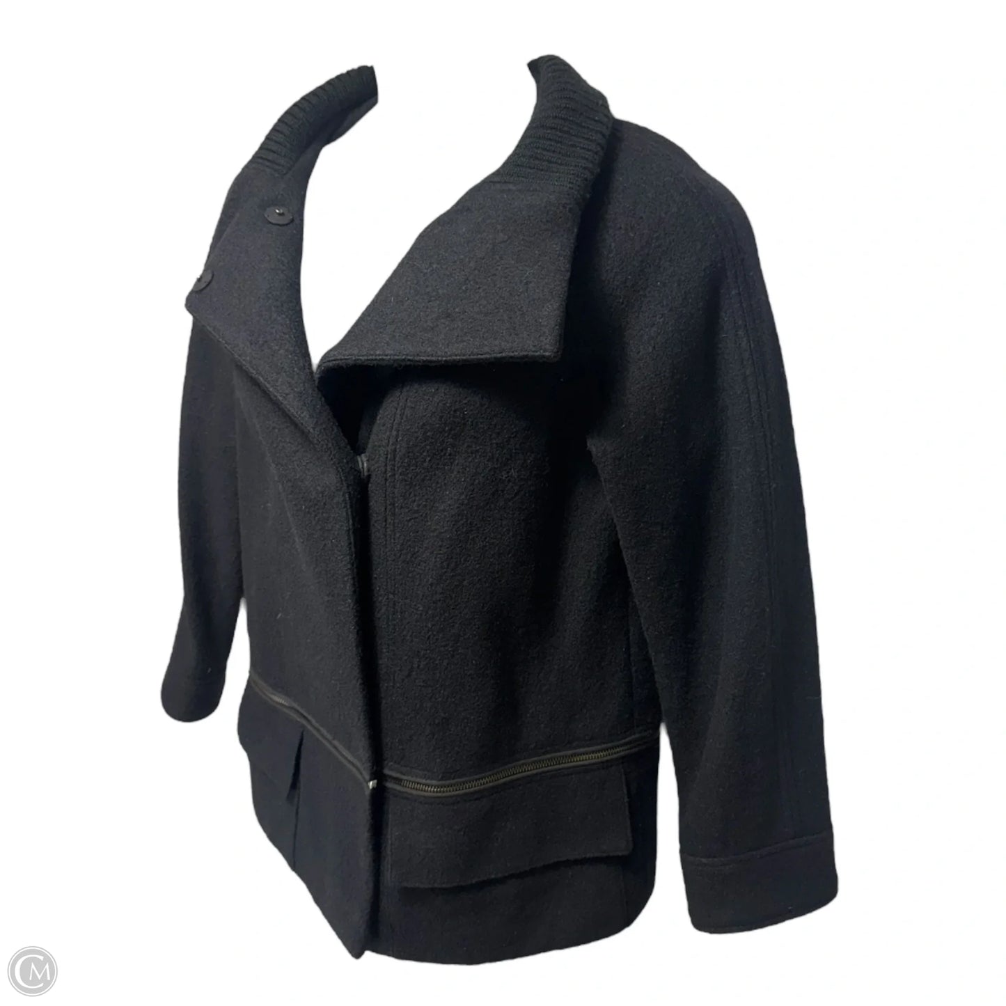 Coat Wool By Vince In Blue, Size: M