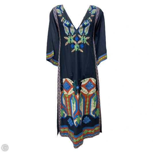 Garden Maze Embroidered Maxi Caftan Dress Designer By Tory Burch In Multi-colored, Size: 6