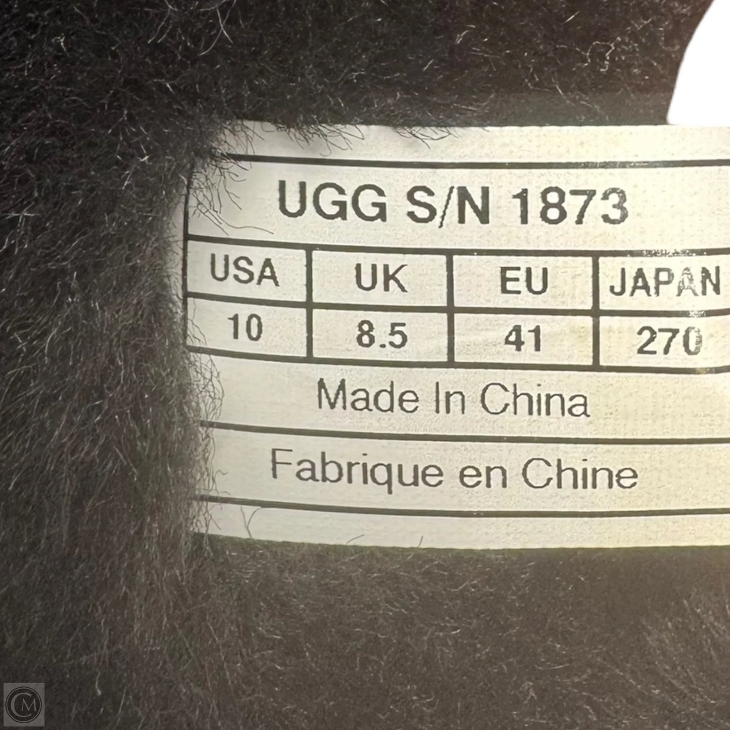 Boots Designer By Ugg In Black, Size: 10