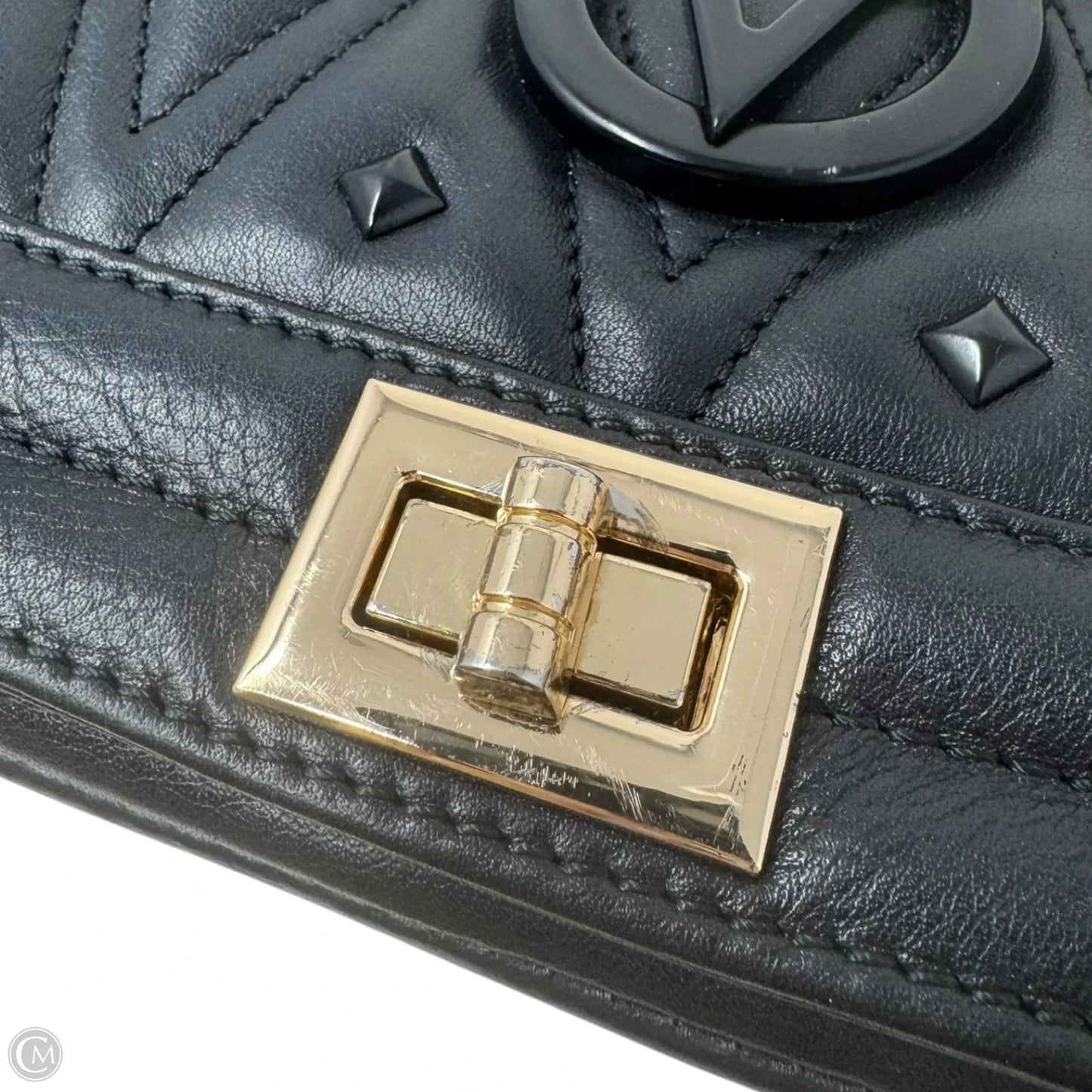 Alice Diamond Flap Quilted Leather Shoulder Bag Designer By Valentino By Mario Valentino Size: Medium