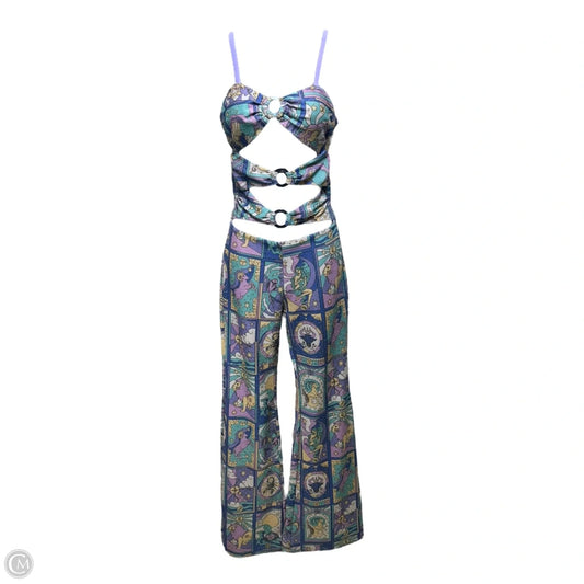 Eden Cutout Jumpsuit By Oceanus In Multi-colored, Size: 6