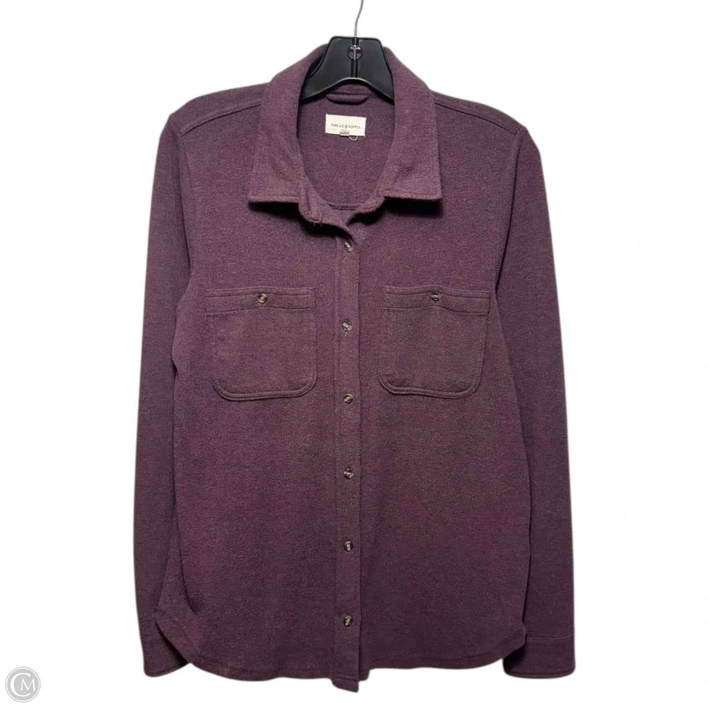 Top Long Sleeve By Thread And Supply In Purple, Size: S