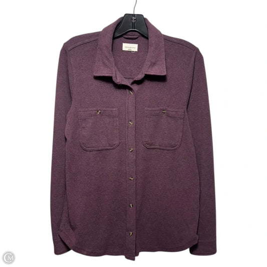 Top Long Sleeve By Thread And Supply In Purple, Size: S