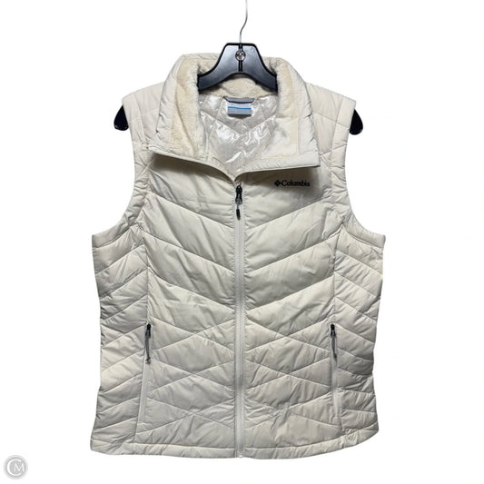 Vest Puffer & Quilted By Columbia In Cream, Size: L