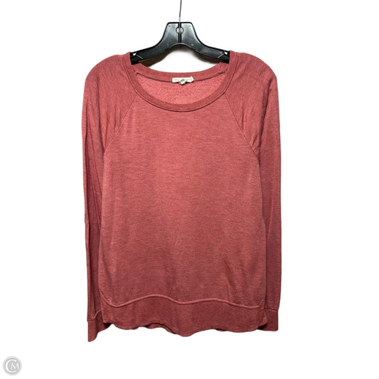 Top Long Sleeve By Threads 4 Thought In Pink, Size: S