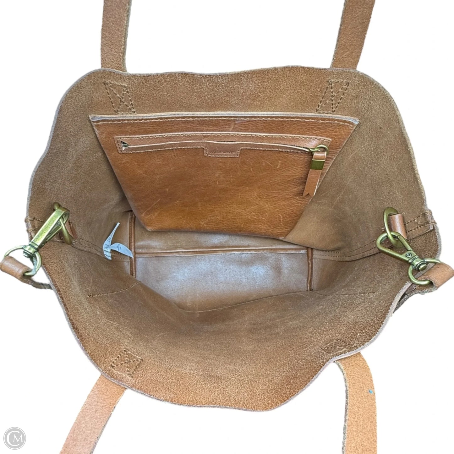The Transport Leather Tote By Madewell, Size: Medium
