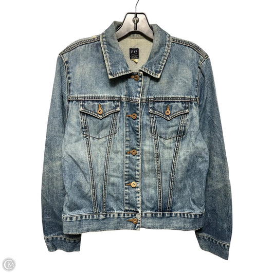 Jacket Denim By Gap In Blue Denim, Size: L