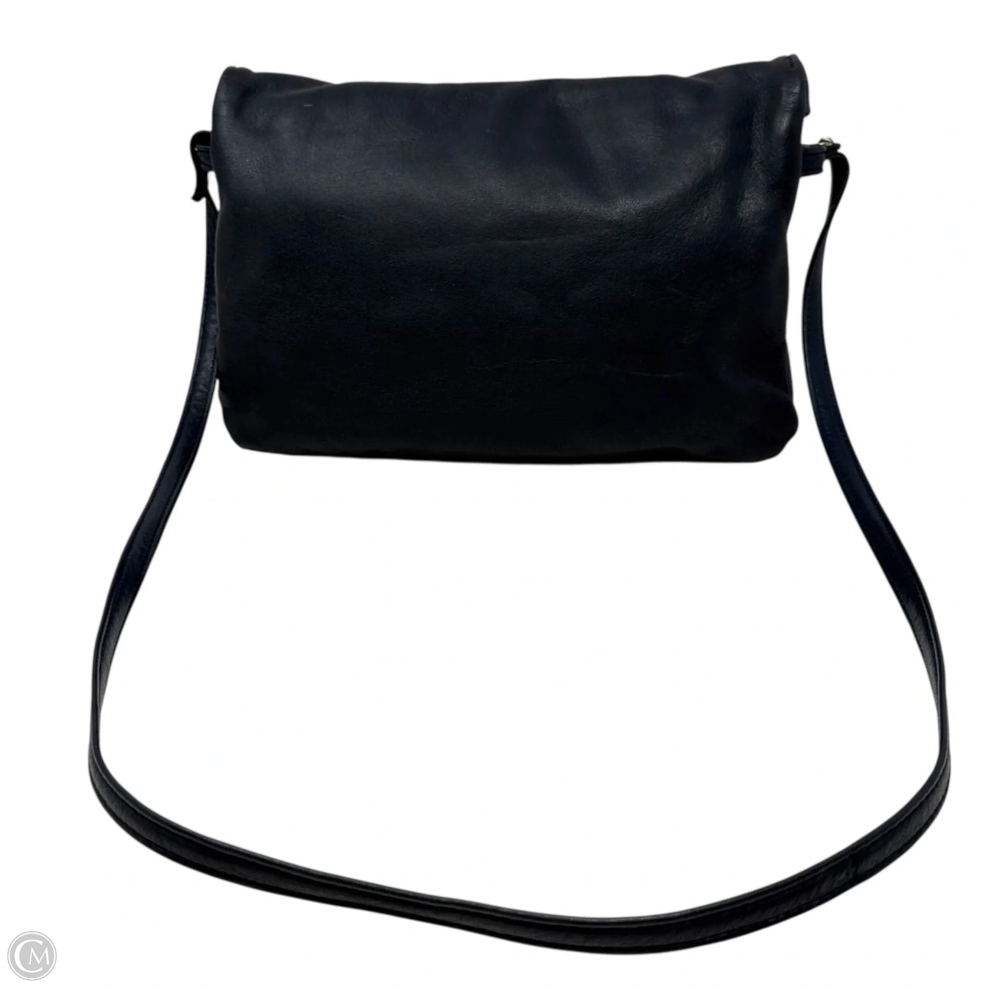 Triple Compartment Leather Shoulder Bag By Victoria Leatger Company, Size: Medium