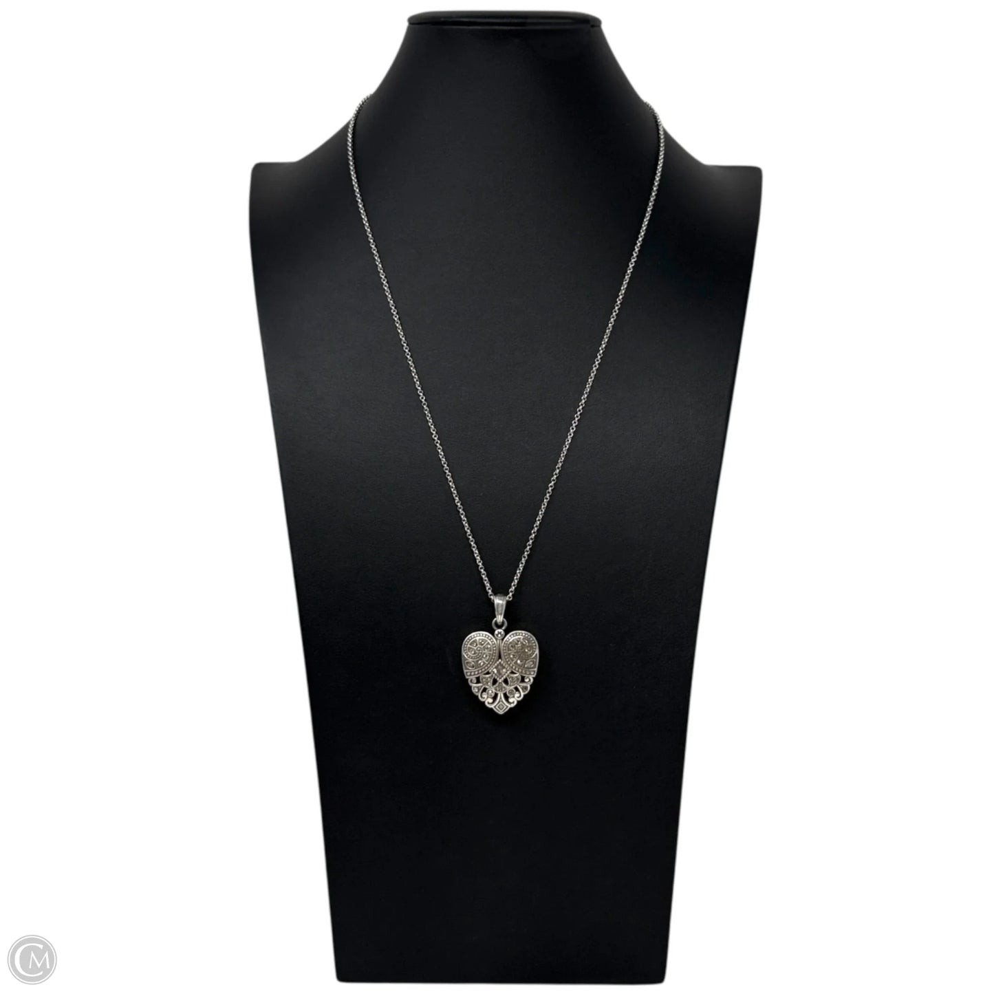 Mumtaz Heart Convertible Necklace Silver Plated By Brighton