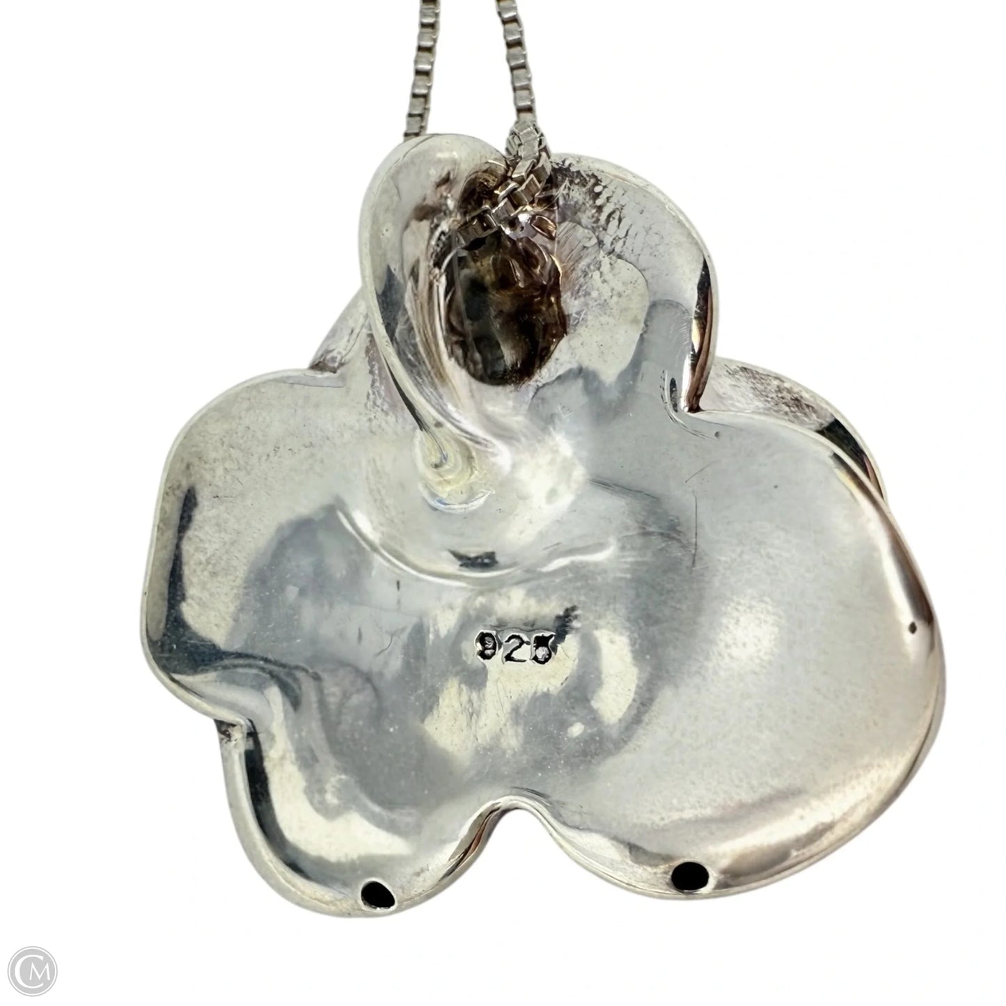 Sterling Silver Rose Pendant Necklace