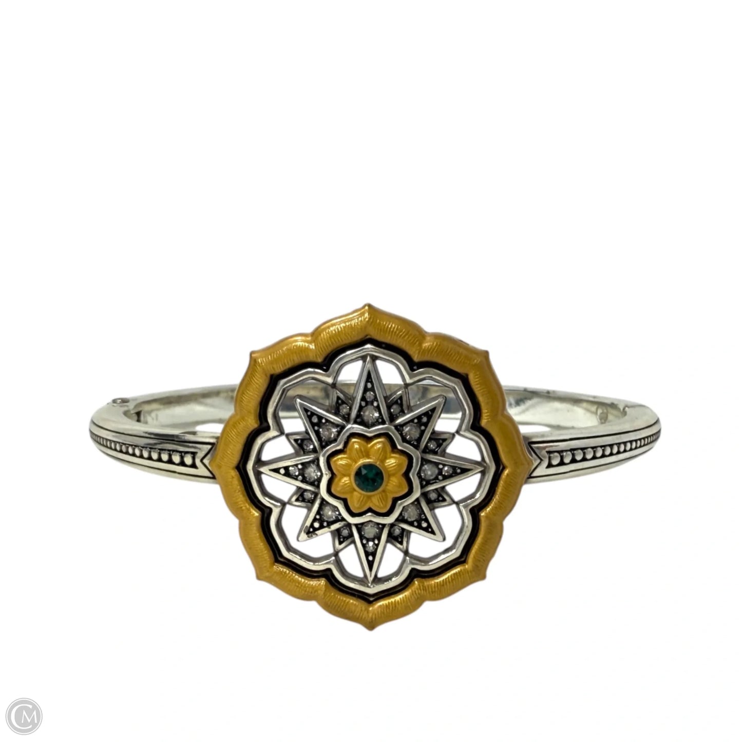 Dynasty Empire Hinged Bangle Bracelet By Brighton