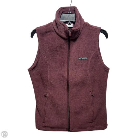 Vest Fleece By Columbia In Maroon, Size: M