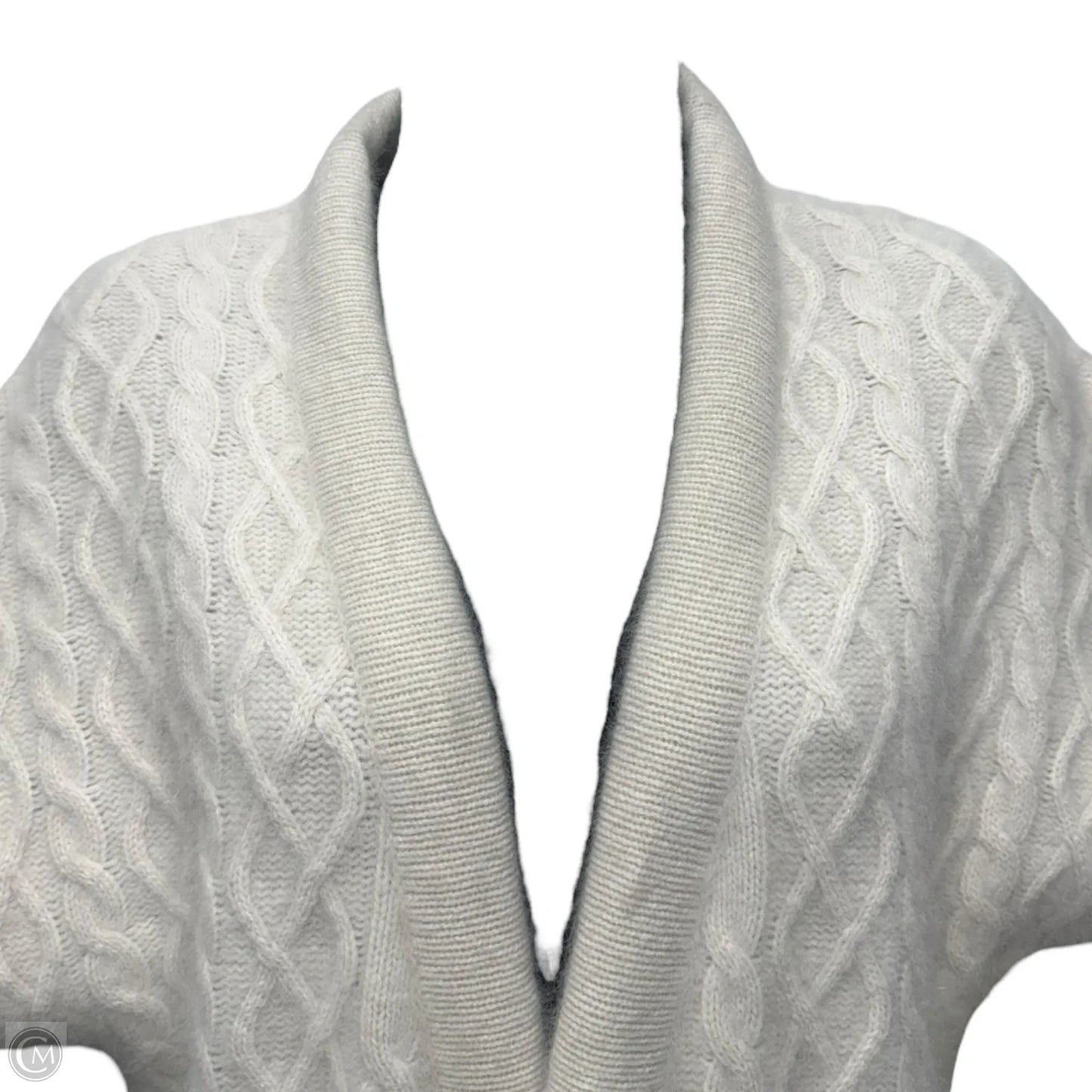Raccoon Hair Belted Vest Sweater By Mes Desmoiselles In Cream, Size: S