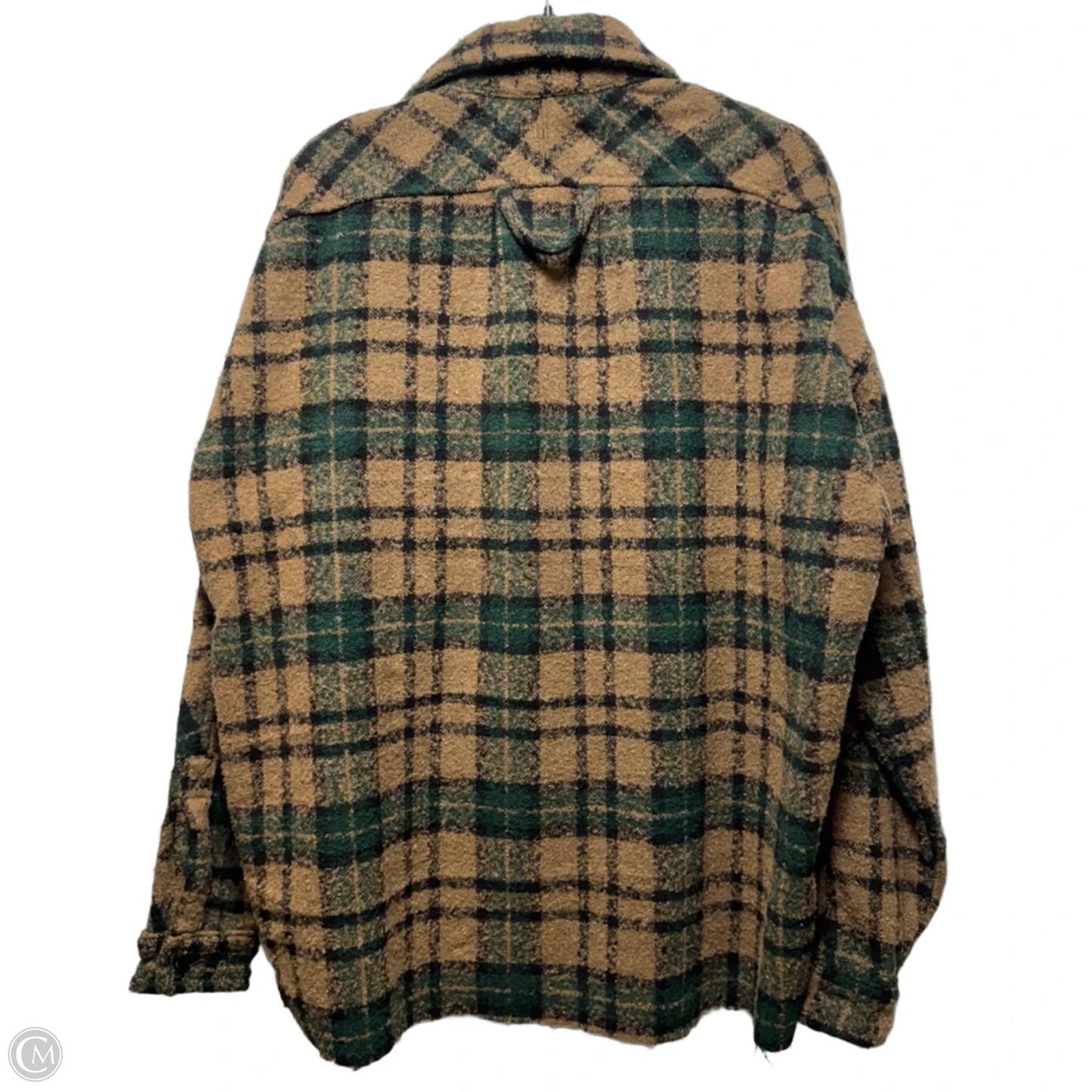 Jacket Shirt By MNML In Plaid Pattern, Size: M