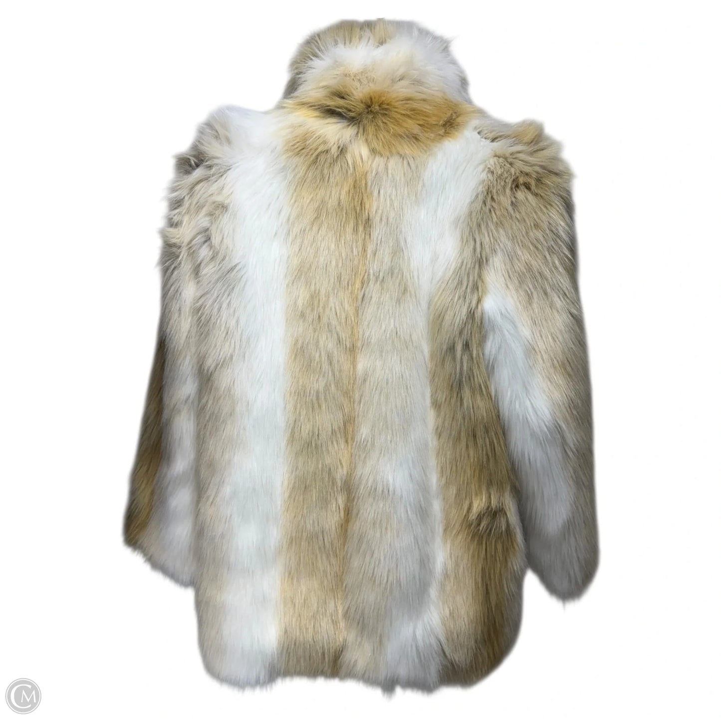 Coat Faux Fur & Sherpa By Fabulous Furs In Cream, Size: L