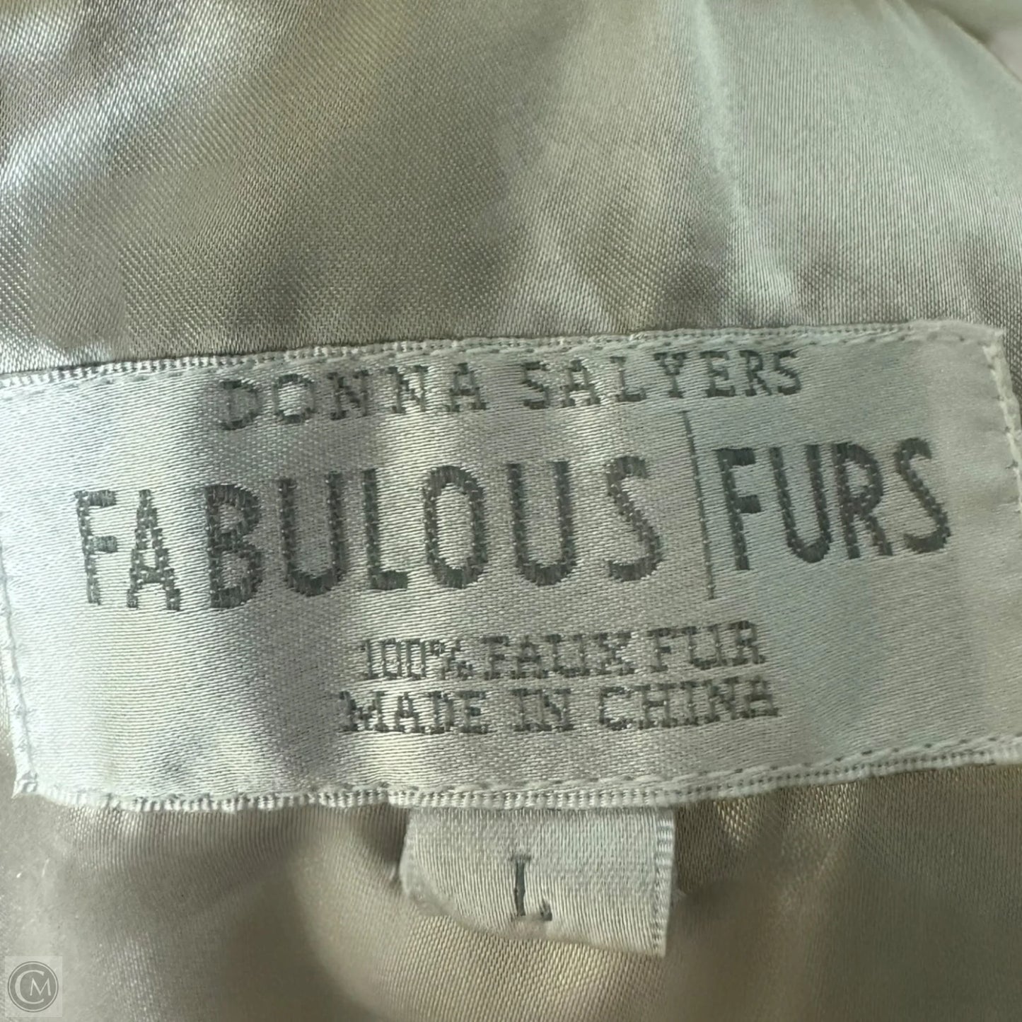 Coat Faux Fur & Sherpa By Fabulous Furs In Cream, Size: L