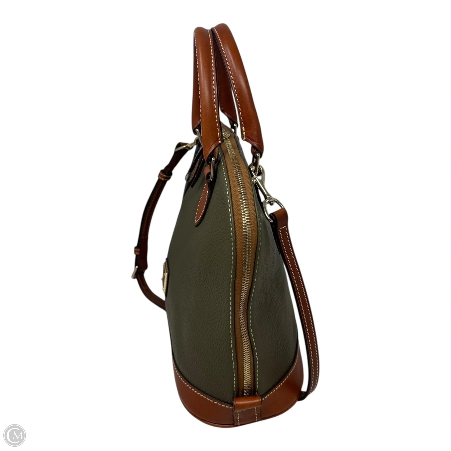 Zip Zip Satchel Handbag Designer By Dooney And Bourke, Size: Medium