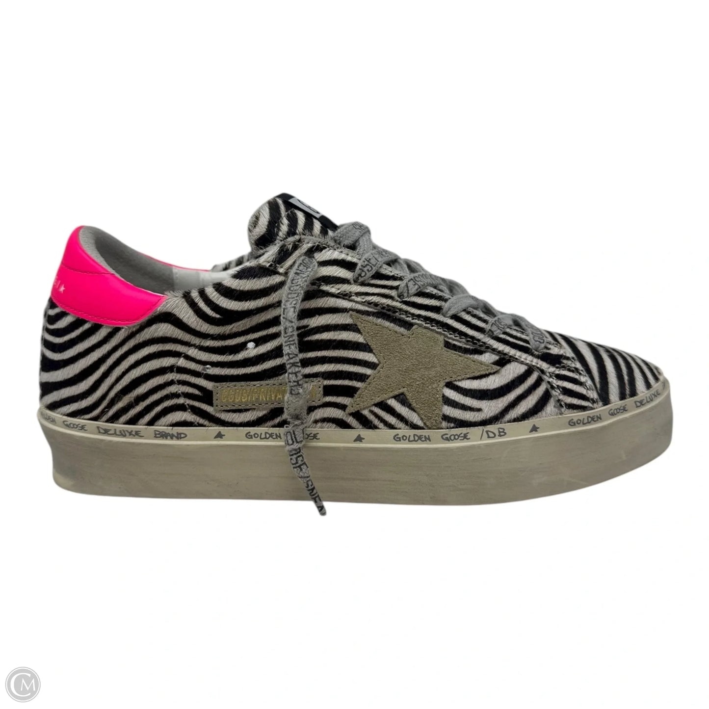 Hi-Star Sneakers Shoes Luxury Designer By Golden Goose In Animal Print, Size: 10 (IT 40)