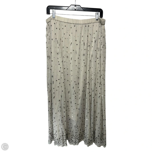 Sequin Skirt Maxi By Soft Surroundings In Grey, Size: Lp