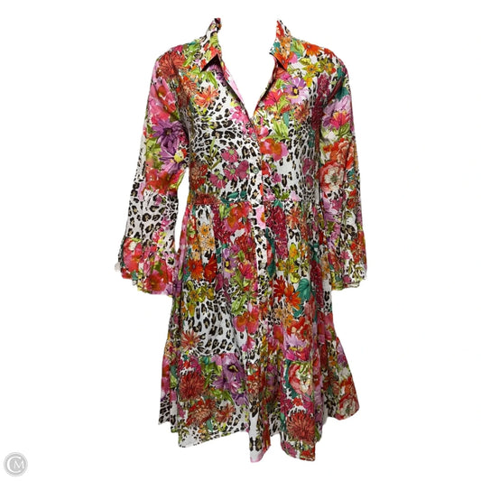 Wild Garden Easy Fit Tiered Dress By Johnny Was In Floral Print, Size: S