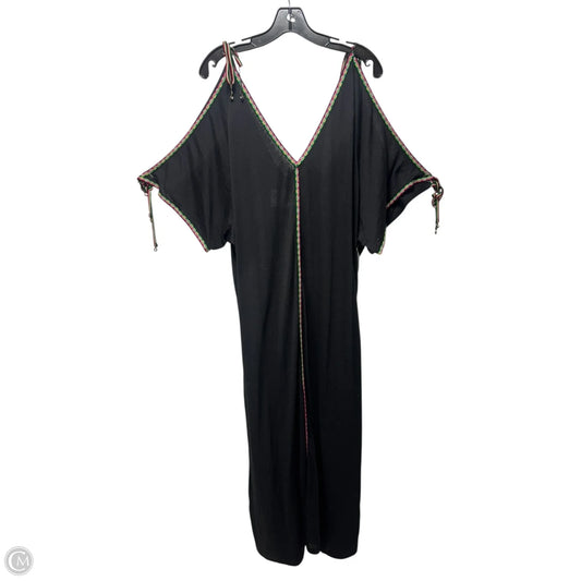 Abaya Cold Shoulder Maxi Dress By Pitusa In Black, Size: M