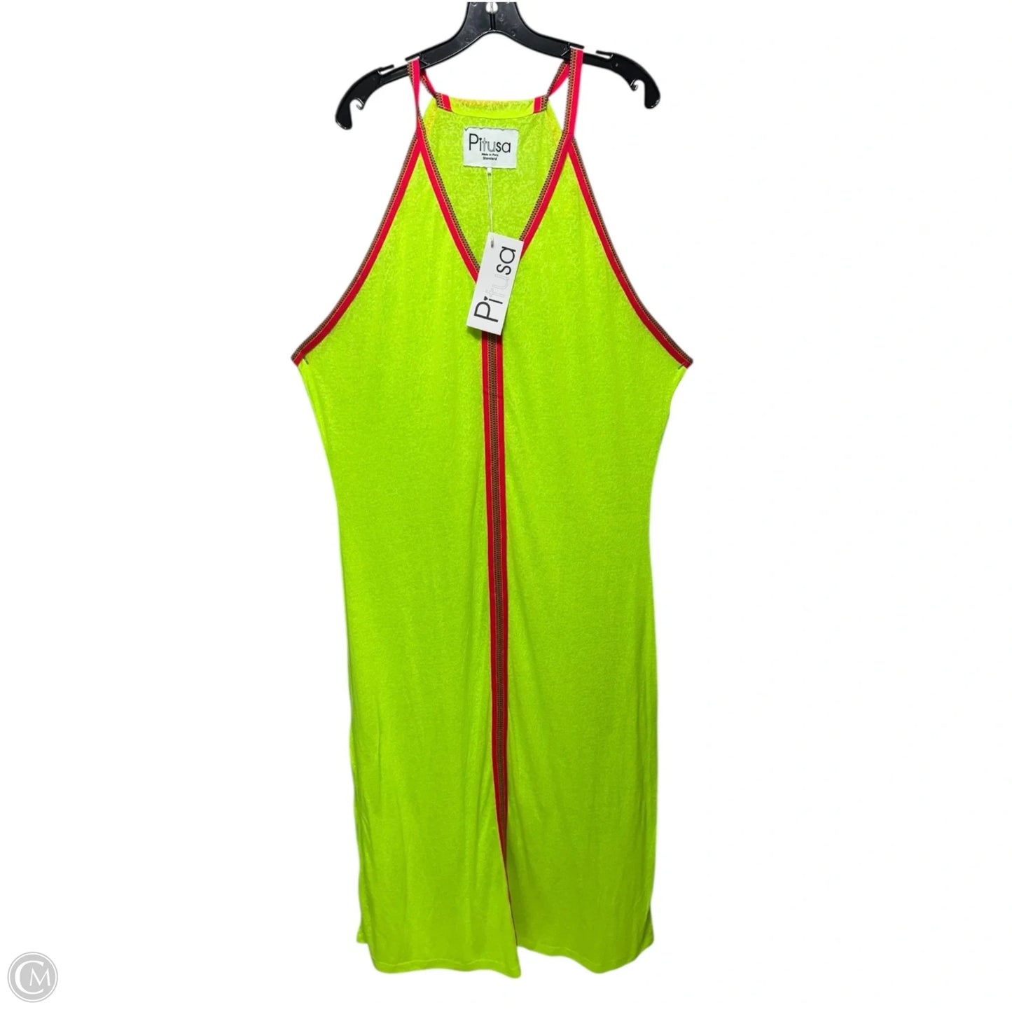Inca Sun Dress By Pitusa In Chartreuse, Size: Osfm