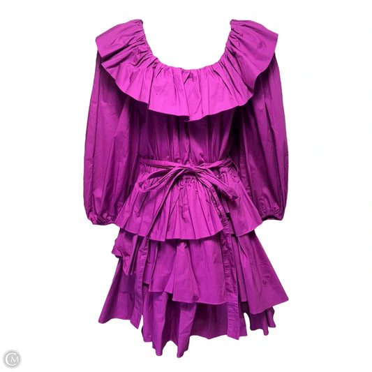 Giselle Tiered Mini Dress By Ulla Johnson In Purple, Size: 4