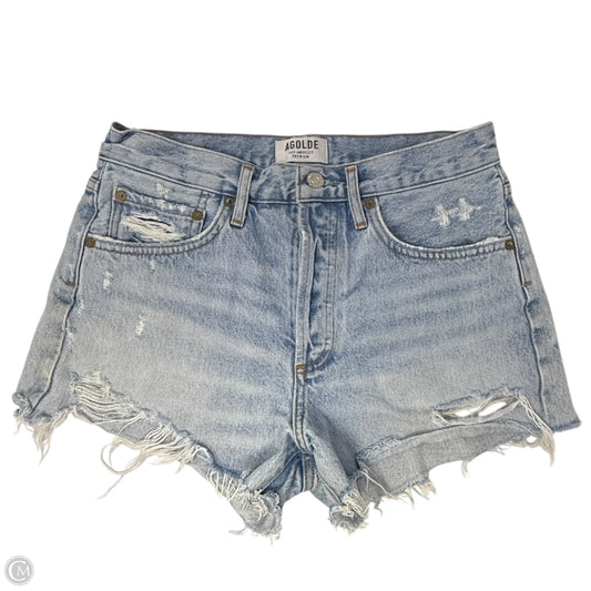 Parker Vintage Cut-Off  Shorts By Agolde In Blue Denim, Size: 2/26