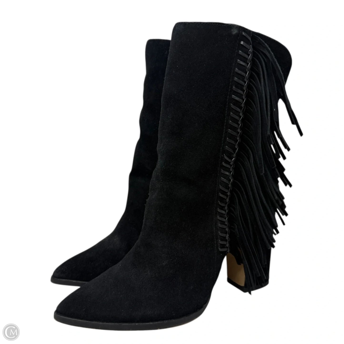 Ileen Suede Fringe Boots By Dolce Vita In Black, Size: 8