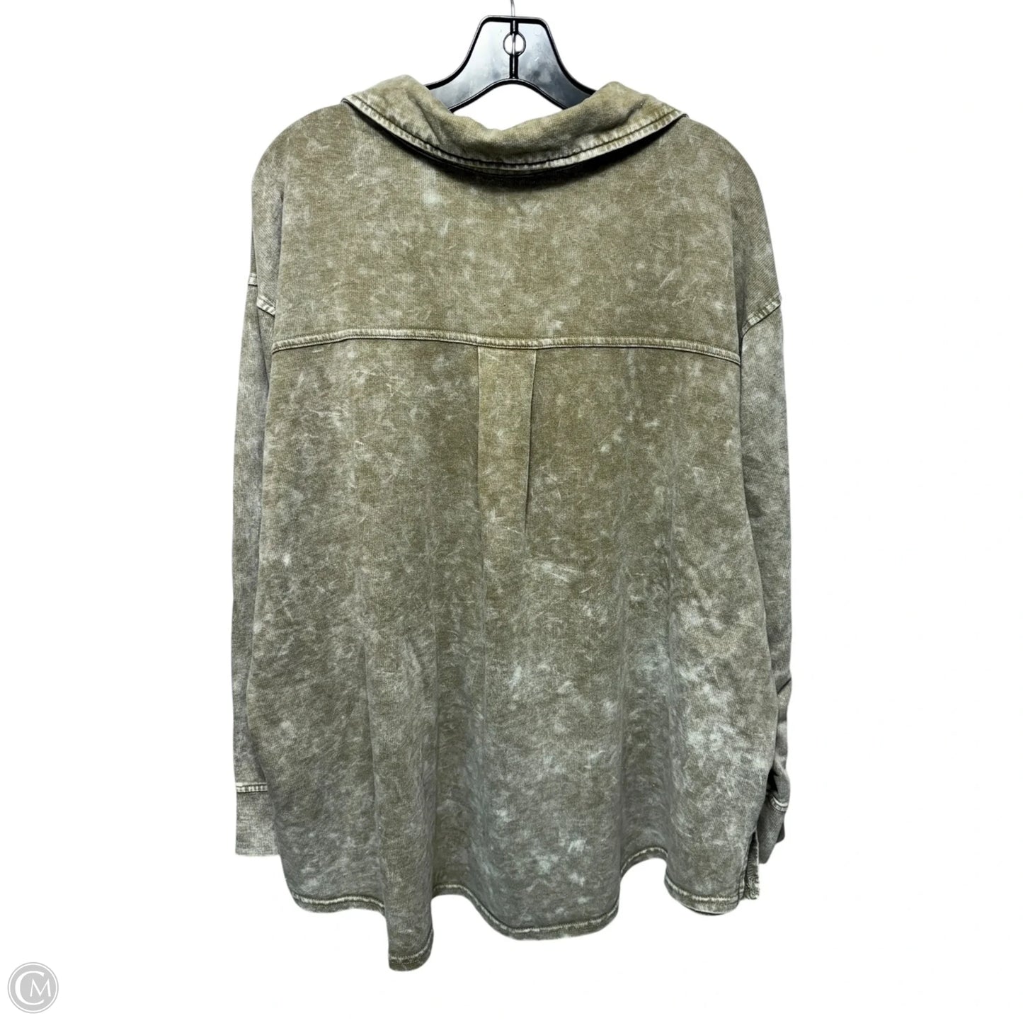 Top Long Sleeve By Jane And Delancey In Green, Size: 2x