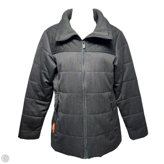 Helena Merinoloft Wool Puffer Coat By Icebreaker In Grey, Size: S