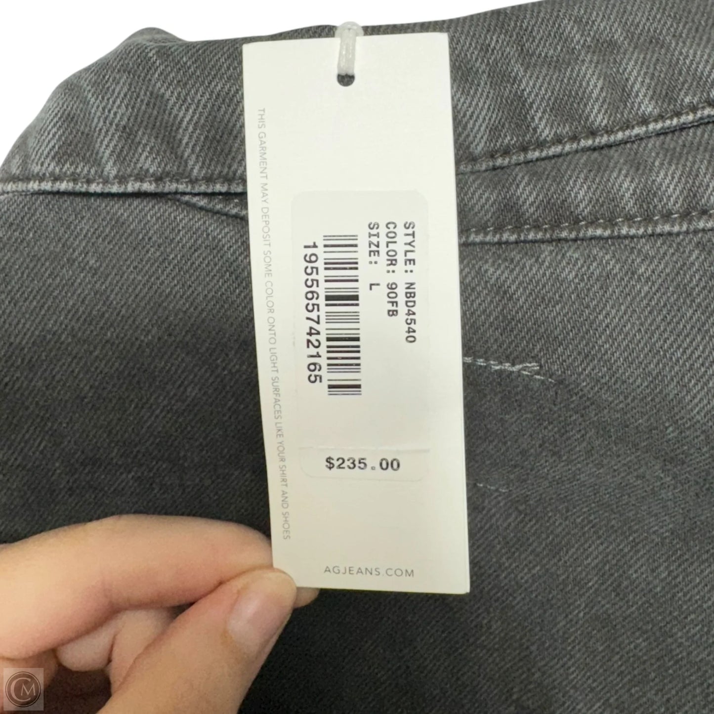 Jacket Denim By Adriano Goldschmied In Black Denim, Size: L