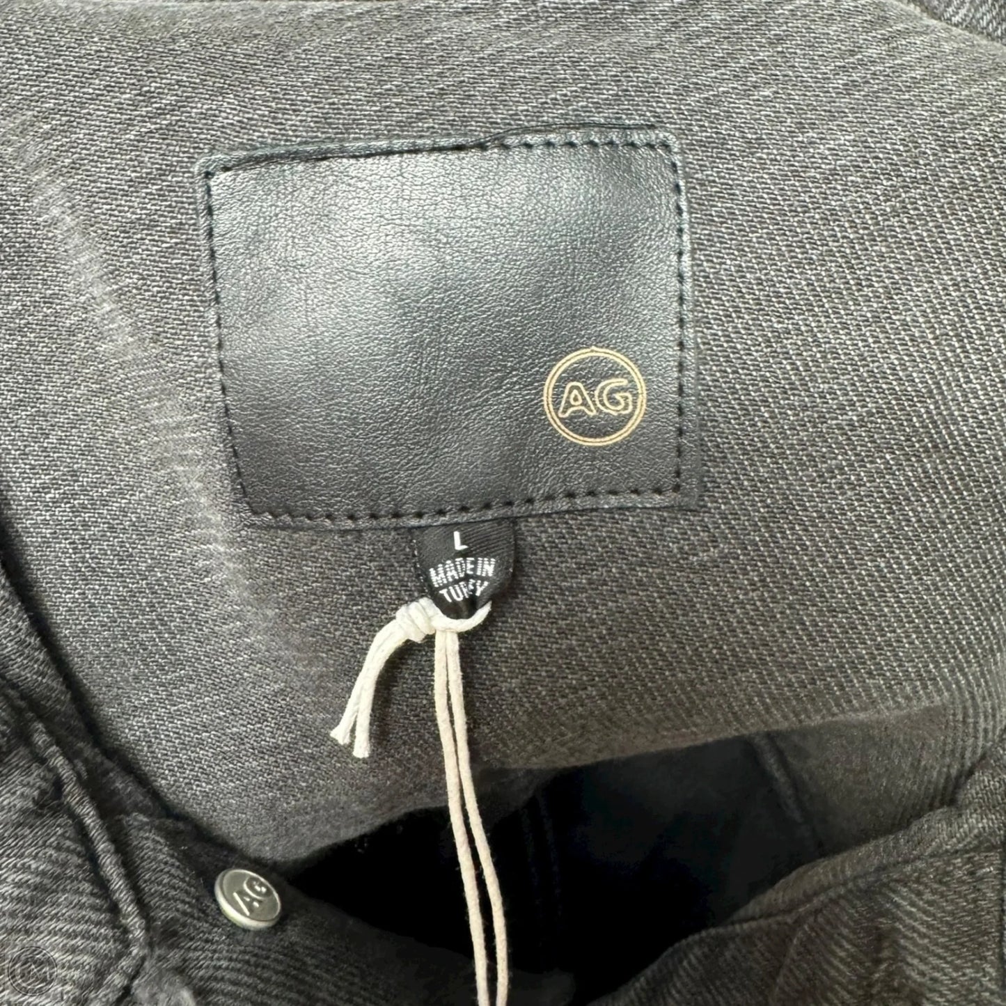 Jacket Denim By Adriano Goldschmied In Black Denim, Size: L